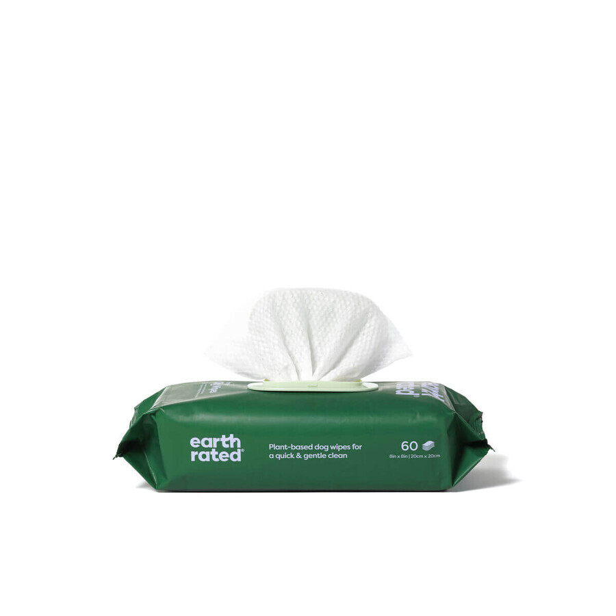 Wet Wipes for Pets Earth Rated Lavendar (60 Pieces)