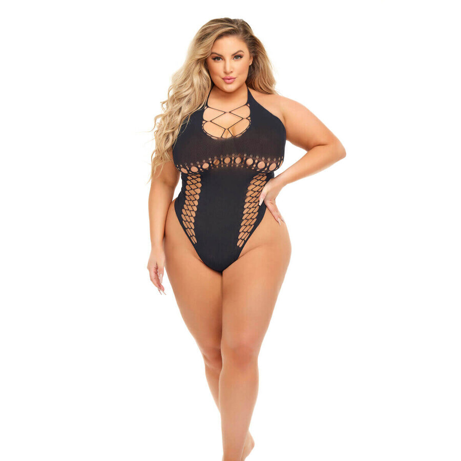 Leotard Roz Ruj negru Regina dimensiune