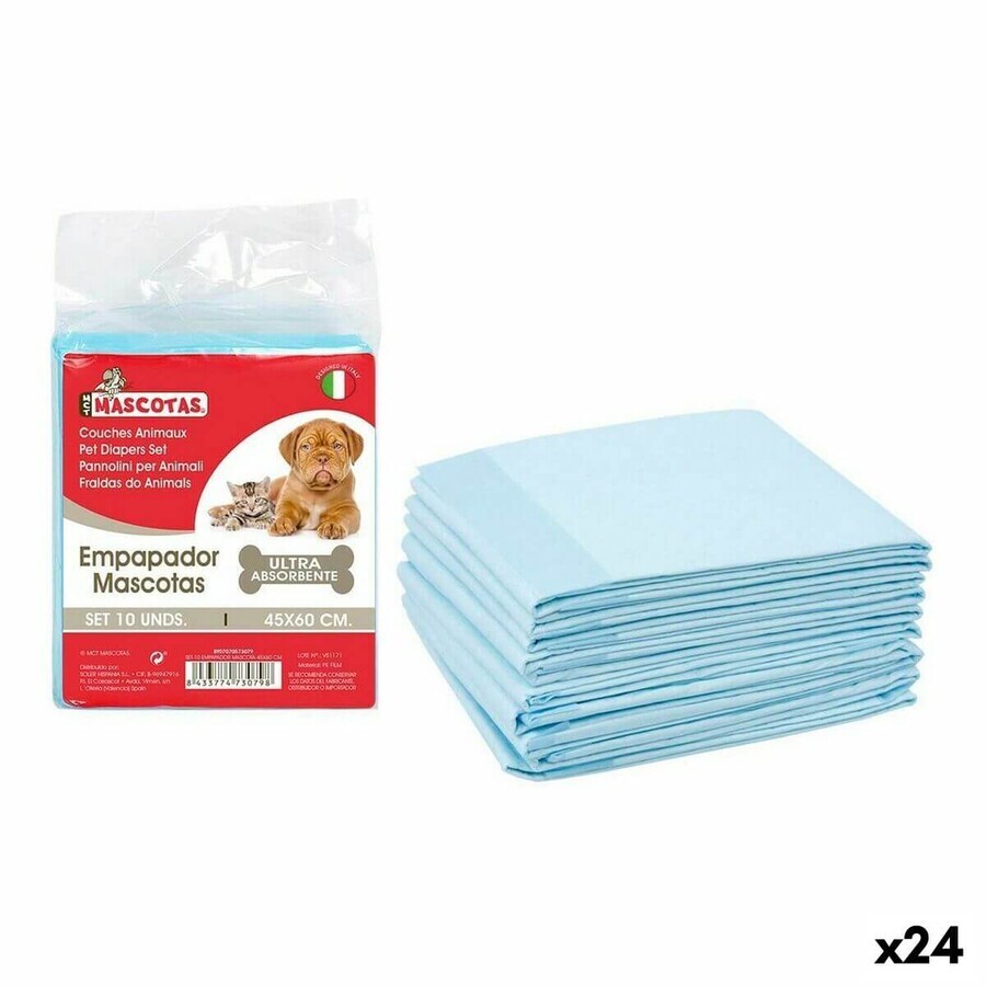 Zindelijkheidstraining-pads voor honden MCT mascotas 45 x 60 cm (10 Onderdelen) (24 Stuks) (10 pcs)(45 x 60 cm)