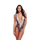 Leotard Baci Lingerie Floral &amp; Lace Grey S/M