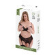 Underwear Set Baci Lingerie Peek-A-Boo Bra Black (Queen)