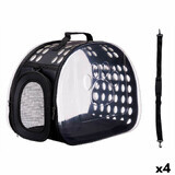 Cage de Transport Mascow 226 Noir Plastique 43 x 20 x 33 cm (4 Unités)