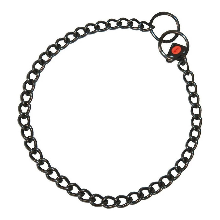Collar de perro Hs Sprenger Negro 2,5 mm Eslabones Cortos (50 cm)