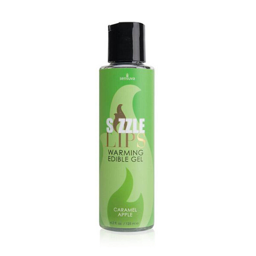 Sizzle Lips Caramel Caramel Apple Warming Edible Gel 125 ml Sensuva 7310 125 ml