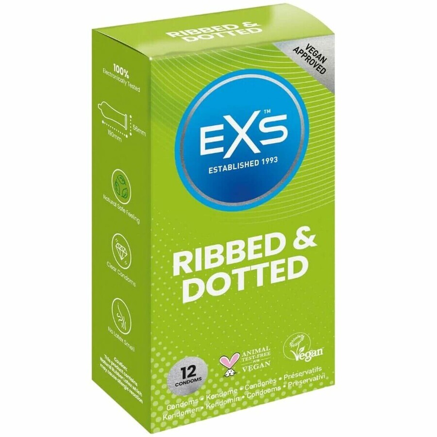 Preservativi EXS a coste 12 unità