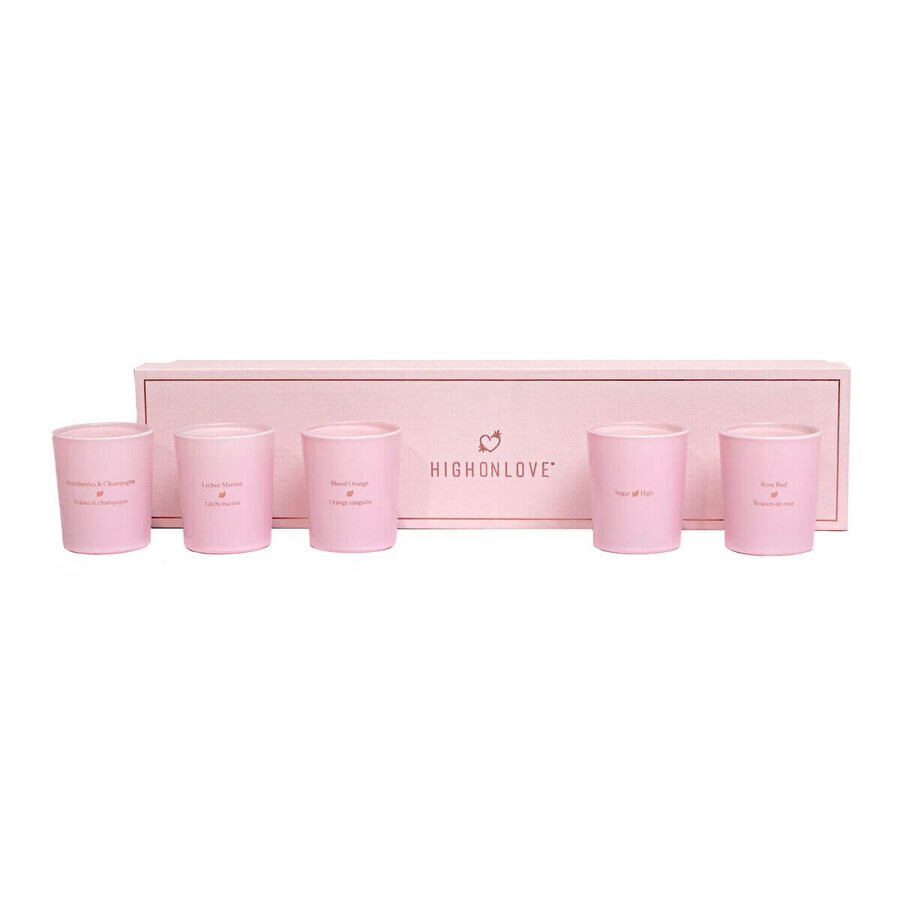 Acquista Candela da massaggio Highonlove Arancia Rosa Fragola Champagne Litchi 35 ml Candela da massaggio Highonlove Arancia Rosa Fragola Champagne Litchi 35 ml