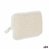 Eponge corporelle Beryl B7081-6 Blanc Beige 11 x 16,5 x 2 cm (24 unités)
