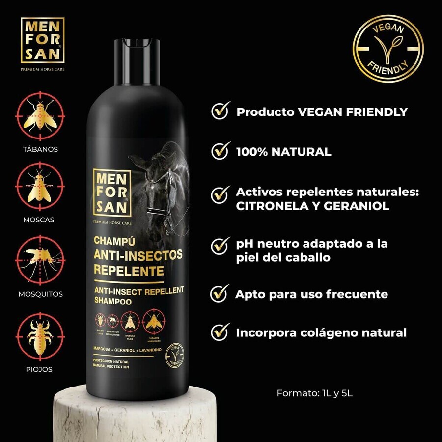 Paarden Shampoo Menforsan herbal 1 L Insectenafweermiddel Paarden Shampoo Menforsan herbal 1 L Insectenafweermiddel