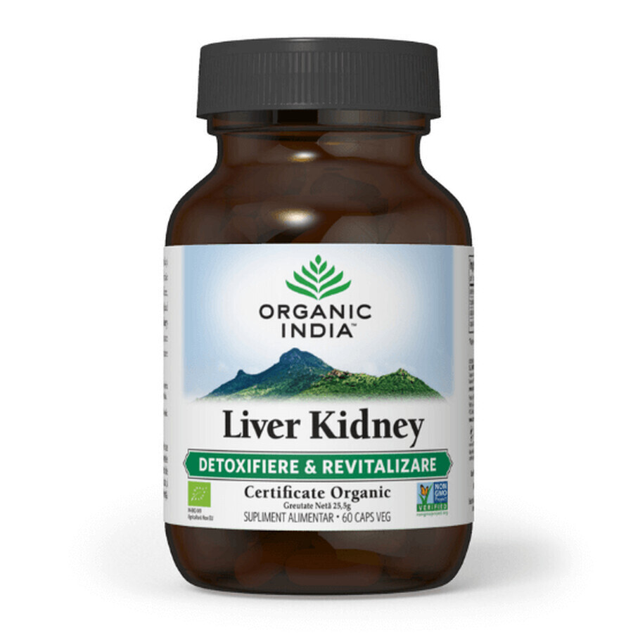 Hepatoprotector and Kidney Health, Fegato Rene, 60 capsule, Organic India