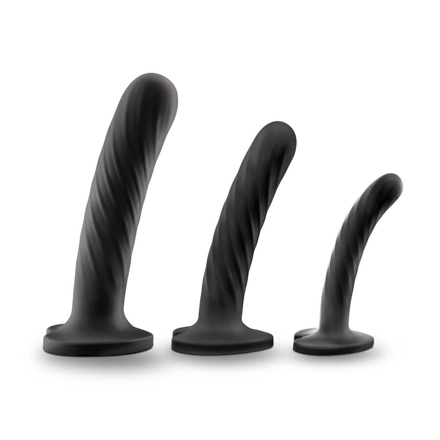 Dildo Blush Temptasia Schwarz 3 Stück