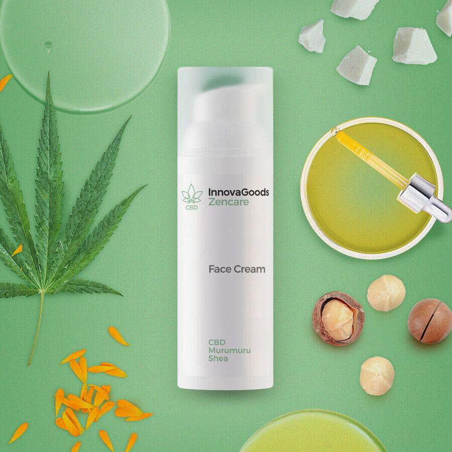 Hydraterende Gezichtscrème CBD Zencare InnovaGoods 50 ml