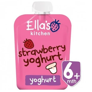 Yaourt naturel grec biologique aux fraises, 90 g, Ella's Kitchen