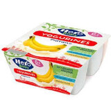 Iaurt cu banane, +6luni, 4x100g, Hero Baby