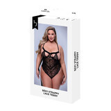 Trikot Baci Lingerie Sexy Strappy Lace Schwarz Queen