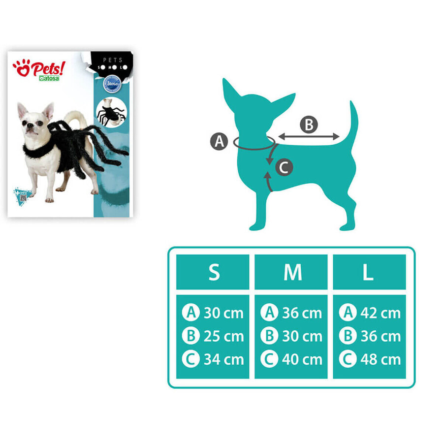 déguisement pour chien Araignée Taille L déguisement pour chien Araignée Taille L