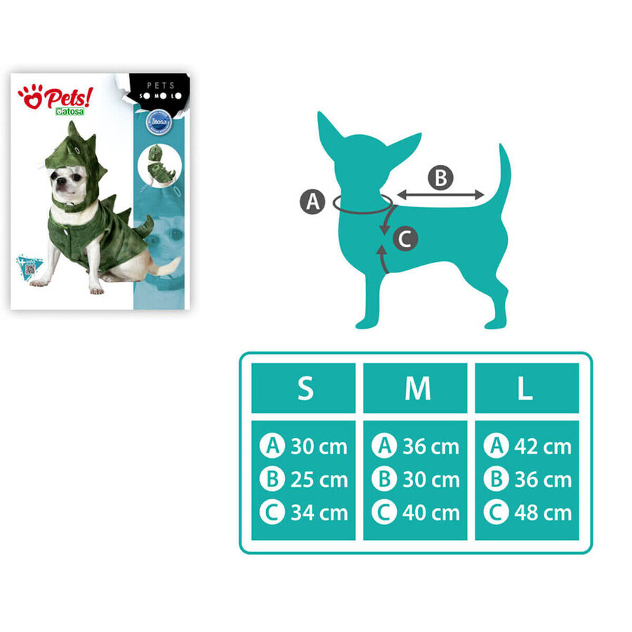 déguisement pour chien Taille S Dinosaure déguisement pour chien Taille S Dinosaure