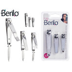 Nail clipper Berilo 1703239 Silver Metal (12 Units) Nail clipper Berilo 1703239 Silver Metal (12 Units)