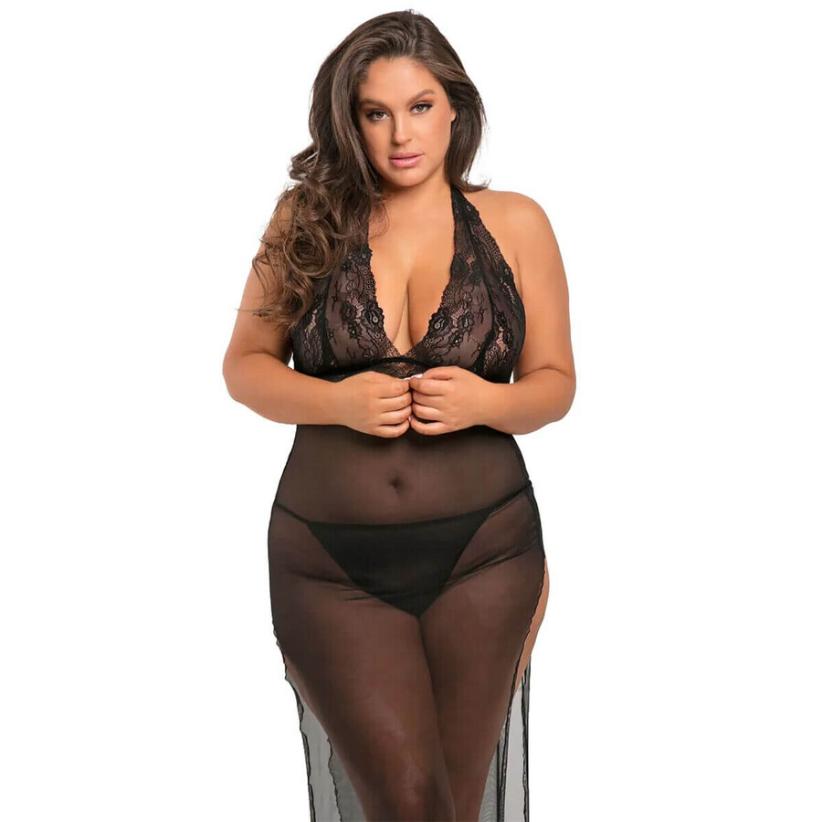 Jurk René Rofé Zwart (XL/XXL)