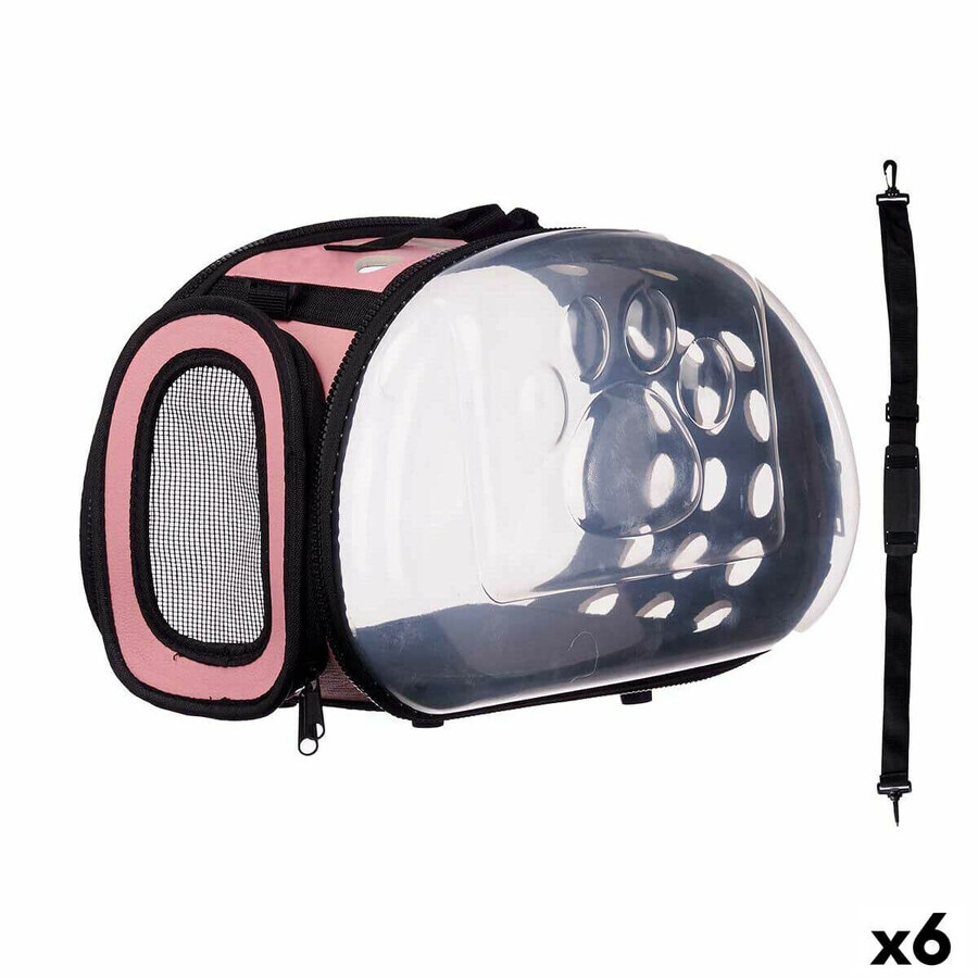 Transportor Mascow 225 Negru Roz Plastic 37 x 17 x 22 cm (6 Unități)