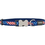 Zgardă pentru câini Red Dingo STYLE US FLAG 31-47 cm