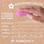 Multifunction Powerful Vibrator Blush Novelties Gaia Eco Delight Plant-Based 3Waterproof