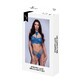 Set di biancheria intima Baci Lingerie Reggiseno e Panty Blu (S/M)