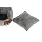 Pat pentru animale de companie DKD Home Decor Maro Bej Bleumarin 60 x 60 x 20 cm Pat pentru animale de companie DKD Home Decor Maro Bej Bleumarin 60 x 60 x 20 cm