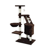 Krabpaal voor katten Gloria 55 x 40 x 120 cm Bruin Hout Papier Sisal