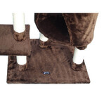 Krabpaal voor katten Gloria 55 x 40 x 120 cm Bruin Hout Papier Sisal