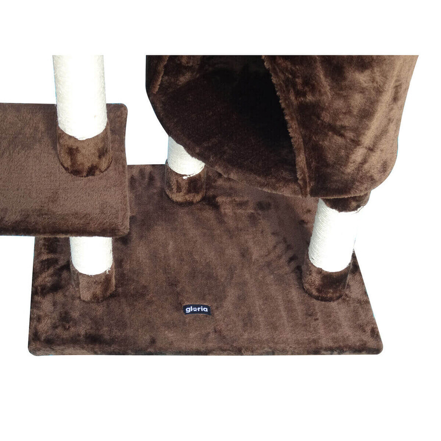 Krabpaal voor katten Gloria 55 x 40 x 120 cm Bruin Hout Papier Sisal Krabpaal voor katten Gloria 55 x 40 x 120 cm Bruin Hout Papier Sisal