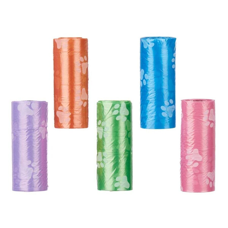 Pungi sanitare Mascow 200 Multicolor Plastic Animale de Companie 5 Piese (12 Unități) Pungi sanitare Mascow 200 Multicolor Plastic Animale de Companie 5 Piese (12 Unități)