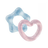 Heart and star shaped teething ring, +3 months, Babynova