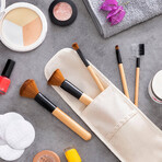 Set of Wooden Make-up Brushes with Carry Case Miset InnovaGoods 5 Units Set of Wooden Make-up Brushes with Carry Case Miset InnovaGoods 5 Units