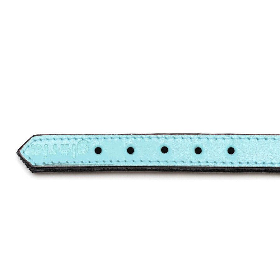 Dog collar Gloria 30 cm Padded Leather Blue Dog collar Gloria 30 cm Padded Leather Blue