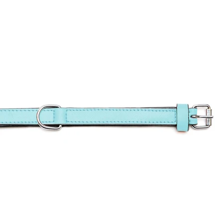 Gloria collar de perro 30 cm de cuero acolchado Azul Azul