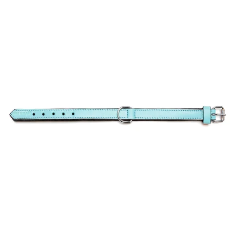 Gloria collar de perro 30 cm de cuero acolchado Azul Azul