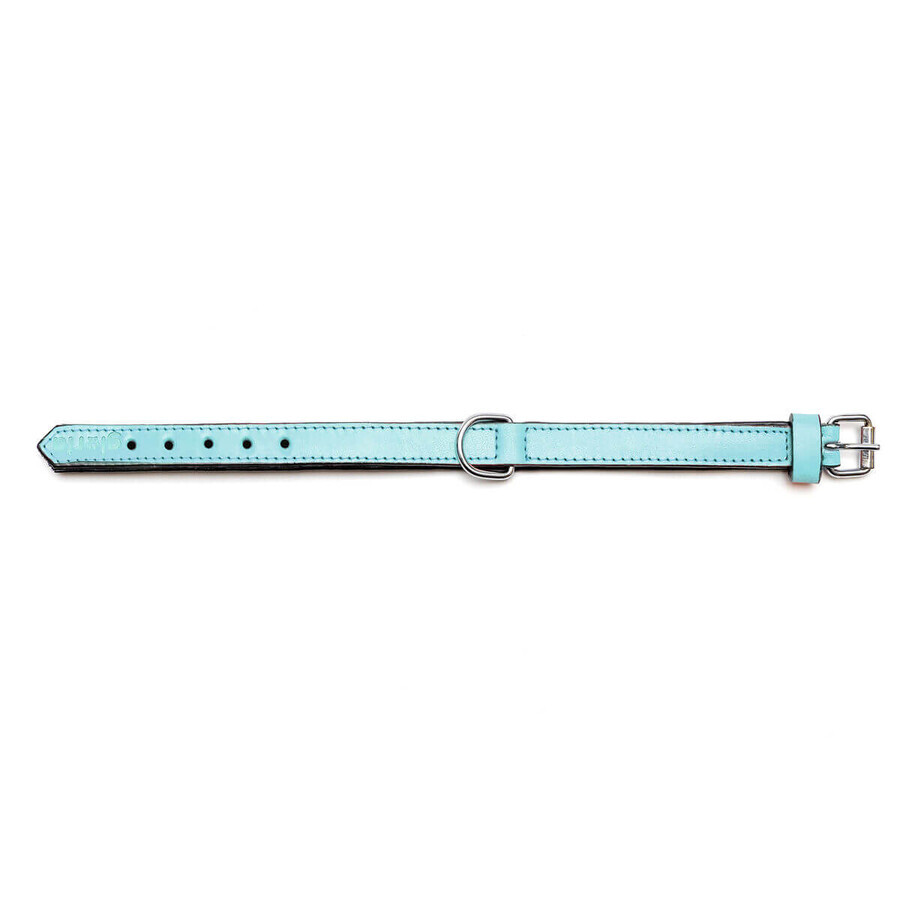 Dog collar Gloria 30 cm Padded Leather Blue Dog collar Gloria 30 cm Padded Leather Blue