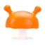 Silikon Zahnfleischring Ciupercuta, Orange, 0-6 Monate, Mombella