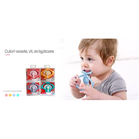 Silicone gingival ring Maimutica, blue, Mombella