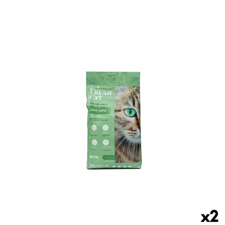 Buy Cat Litter Gloria Premium Aloe Vera 10 kg 2 Units Cat Litter Gloria Premium Aloe Vera 10 kg 2 Units