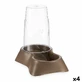 Dierenvoederbak Dispenser Bruin Polypropyleen 3,5 L 21,5 x 32,5 x 32,5 cm (4 Stuks)
