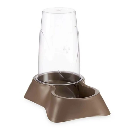 Dierenvoederbak Dispenser Bruin Polypropyleen 3,5 L 21,5 x 32,5 x 32,5 cm (4 Stuks)