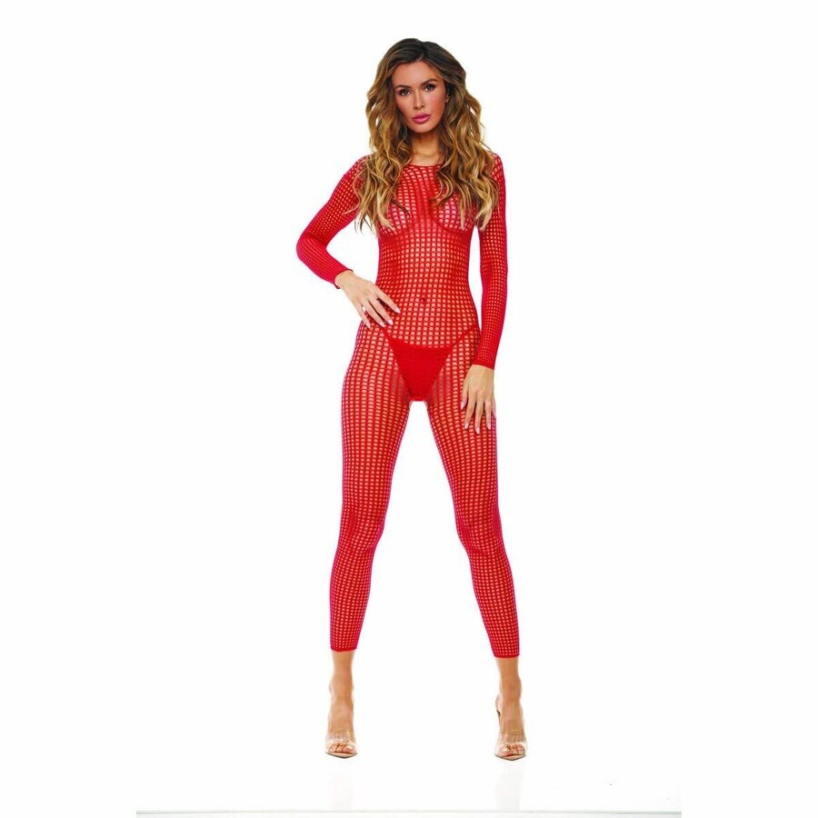 Bodystocking René Rofé Rood (Een maat)