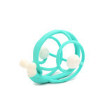 Silicone gingival ring, Snail Rattle Blue, P8082-2, Mombella
