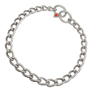 Collar de perro Hs Sprenger Hs Sprenger plata mate 4 mm Twisted Links (70 cm)