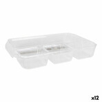 Contenitore per Sistemare Multiuso Confortime Trasparente 37,5 x 23,5 x 5, cm (12 Unità) Contenitore per Sistemare Multiuso Confortime Trasparente 37,5 x 23,5 x 5, cm (12 Unità)