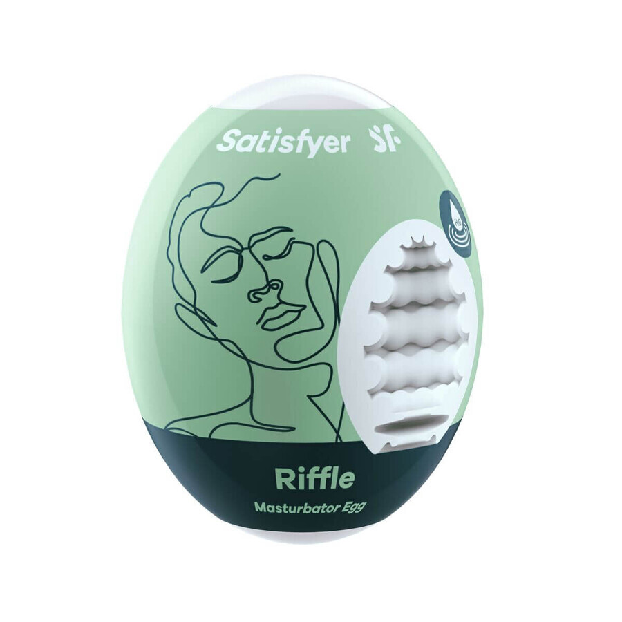 Cumpără Ou de masturbare Satisfyer Riffle alb verde Ou de masturbare Satisfyer Riffle alb verde