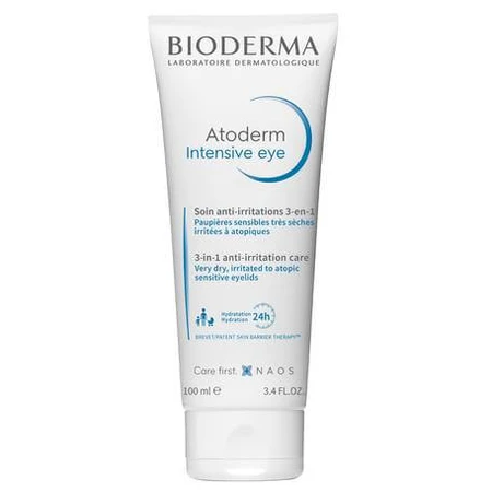 Bioderma Atoderm Intensive Eye 3 in 1 Soin quotidien pour les paupières irritées, 100 ml