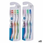 Periuță de Dinți Berilo 29100288 Galben Albastru Roșu Verde (12 Unități) Periuță de Dinți Berilo 29100288 Galben Albastru Roșu Verde (12 Unități)