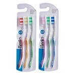 Periuță de Dinți Berilo 29100288 Galben Albastru Roșu Verde (12 Unități) Periuță de Dinți Berilo 29100288 Galben Albastru Roșu Verde (12 Unități)